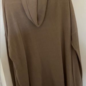 Susina Cowl Neck Taupe Sweater 3X NWT